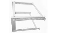 6U 19 inch Open Wall Mount Frame Network/Data Rack 450mm Deep-White