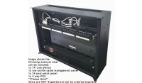 3U 19" Adjustable Low Profile Vertical Mount - Wall Mount Network / Server Cabinet - 400 Style - White