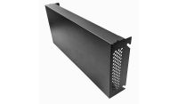 4u Desktop/Wall Mount - Front/Top Cover - Flat Pack Cabinet-Black