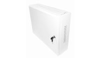 2U 19 Low Profile Vertical Wall Mount Network Cabinet 400 Style-White