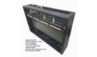 2U 19 inch Vertical Wall Mount Network Enclosure-Cabinet, Grey