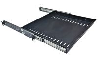 1U 19 inch Rack Mount Sliding Telescopic Shelf / Drawer 400mm Deep