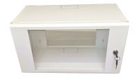6U 19 inch Data Cabinet Rack / Patching Network Cabinet 270mm Deep White