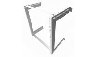 12u Open Frame Wall Rack - 300mm Deep-2 Post-White