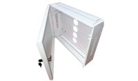 2U 19 Low Profile Vertical Wall Mount Network Cabinet 400 Style-White