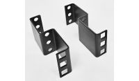 1U Recessed / Extender HD S Style Adapter Bracket 100mm Depth - Black