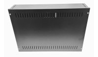 2U 19 inch Vertical Wall Mount Network Enclosure-Cabinet, Black