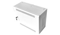 4U 19" Adjustable Low Profile Vertical Mount - Wall Mount Network / Server Cabinet - 400mm Deep-White