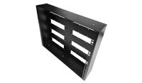 9u 19 inch Shallow Wall Mount Rack Box - 100mm Deep - Black