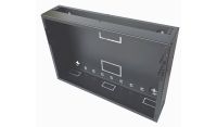 2U 19 inch Vertical Wall Mount Network Enclosure-Cabinet, Black