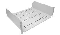 3U Rack Mount Universal Modem Shelf Cantilever Shelf 400mm Deep Light Grey