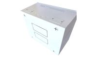 9U 19 inch Data Cabinet Rack / Patching Network Cabinet 300mm Deep White