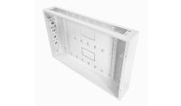 2x 22 Way Module Dins or 1u Wall Box-Universal Adjustable Enclosure-350 Style - White