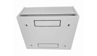 4U 19" Low Profile Vertical Wall Mount Network Cabinet 400 Style-Grey