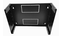 4u Desktop/Wall Mount - 450mm Deep-Flat Pack Cabinet  - Black