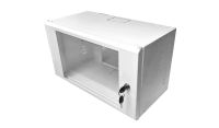 6U 19 inch Data Cabinet Rack / Patching Network Cabinet 270mm Deep White