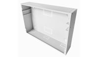 2U 19 inch Vertical Wall Mount Network Enclosure-Cabinet, Grey