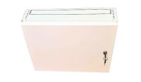 2U 19 Low Profile Vertical Wall Mount Network Cabinet 400 Style-White