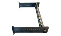 2U 19 Adjustable Rack Mount DIN Rail Panel Bracket