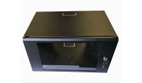 6U 19 Data Rack / Patching Network Cabinet 375mm Deep Black