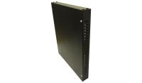 1u 19 inch Vertical Mount Wall Mount Enclosure- Cabinet - 600 style, Black