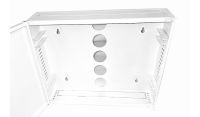 2U 19 Low Profile Vertical Wall Mount Network Cabinet 400 Style-White