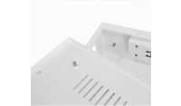 2x 22 Way Module Dins or 1u Wall Box-Universal Adjustable Enclosure-350 Style - White