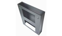 2U 19 inch Slimline Vertical Mount Network Wall Mount Cabinet 600 Deep - Black