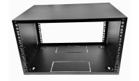 6u Desktop/Wall Mount - 350mm Deep-Flat Pack Cabinet  - Black