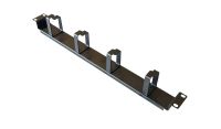 1U 4 Ring Horizontal Recessed Cable Tidy Management Panel