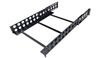 2U 19 inch Universal Server Rack Rails Adjustable Depth  600mm to 750mm Fitting