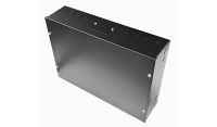 DIN Rail Metal Enclosure / Wall Cabinet-350 Style (2x 22 Module Dins)-Black