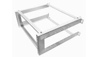 4u Open Frame Wall Rack - 450mm Deep- 2 Post - White