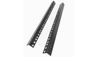 9U 19 inch 450mm Deep Internal Adjustable Rail for Open Wall Mount Frame Network/Data Rack -Black