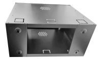 6U 19 Data Rack / Network Cabinet Fixed Front and Adjustable Rear 19 inch Rails 500mm Deep Black