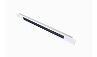 1U 19 inch Cable Tidy Brush Strip Panel - White