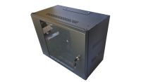 9U 19 inch Data Cabinet Rack / Patching Network Cabinet 300mm Deep Black