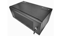4U 19 inch Perforated Adjustable Data Cabinet Rack / Patching Network Cabinet 300mm Deep Black
