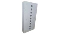 2U 19 Low Profile Vertical Wall Mount Network Cabinet 1000 Style Light Grey