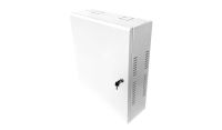 3U 19 Low Profile Vertical Wall Mount Network Cabinet 600 Style - White