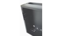2U 19 inch Vertical Wall Mount Network Enclosure-Cabinet, Black
