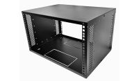 6u Desktop/Wall Mount - 350mm Deep-Flat Pack Cabinet  - Black