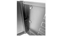 1U 19 Low Profile Vertical Wall Mount Network Cabinet 500 Style