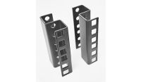 2U Recessed / Extender HD S Style Adapter Bracket 50mm Depth - Black