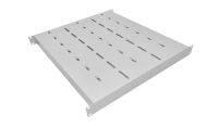 1U 19 inch Rack Mount Adjustable Depth Heavy Duty Shelf(2 part) 550mm 900mm Grey