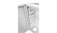 2U 19" Low Profile Vertical Mount - Wall Mount Network / Server Cabinet 400 Style - White