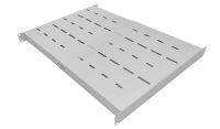 1U 19 inch Rack Mount Adjustable Depth Heavy Duty Shelf(2 part) 350mm 550mm Grey