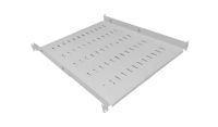 1U 19 inch Adjustable Rack Mount Shelf 550mm to 800mm Grey