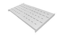 1U 19 inch Rack Mount Adjustable Depth Heavy Duty Shelf(2 part) 550mm 900mm Grey