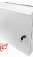 4U 19" Low Profile Vertical Mount - Wall Mount Network / Server Cabinet - 400 Style - White
